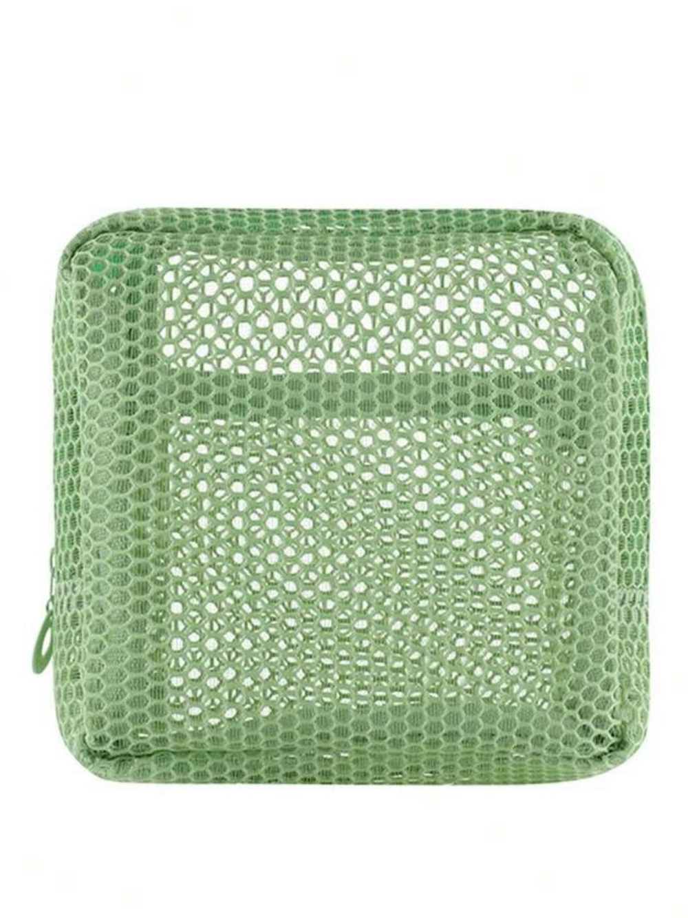 Green Transparent Mesh Pouch
